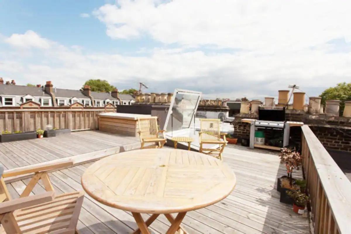 Sunny 2 Bedroom, 2 Bathroom Apartment With Roof Terrace 伦敦 外观 照片